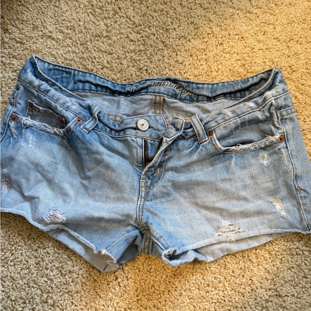 American Eagle Outfitters Light Blue Jean Shorts